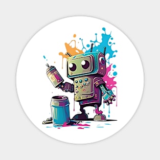 Graffiti Specialist Robot Magnet